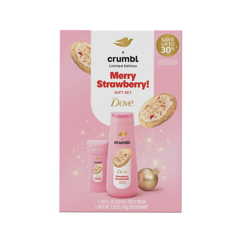 crumbl Dove デオドラント　セット Dove Crumbl Limited Edition Body Care Gift Set Strawberry