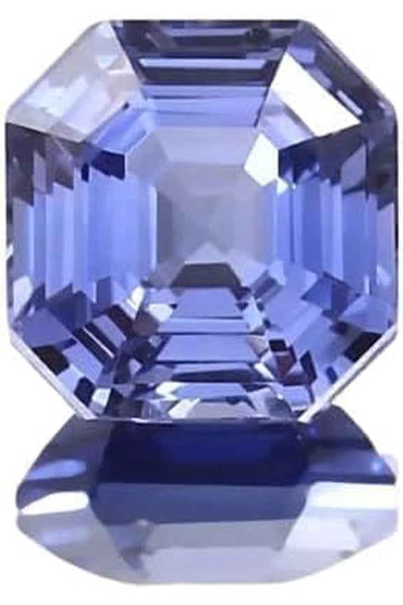 10 Ct+ Natural Ceylon Conflower Blue Sapphire Loose Asscher Cut Gemstone for Making Bracelet and Necklace