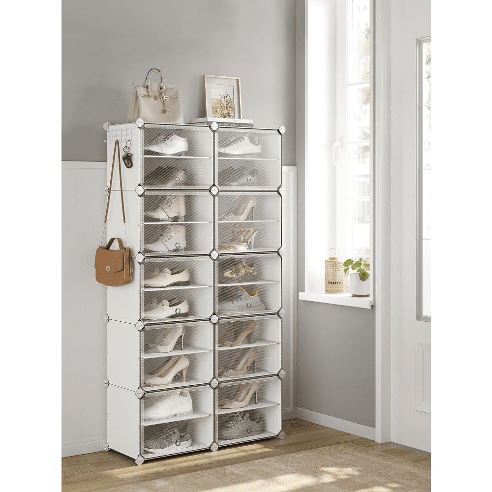 40 Pair Shoe Cabinet With Doorsnull