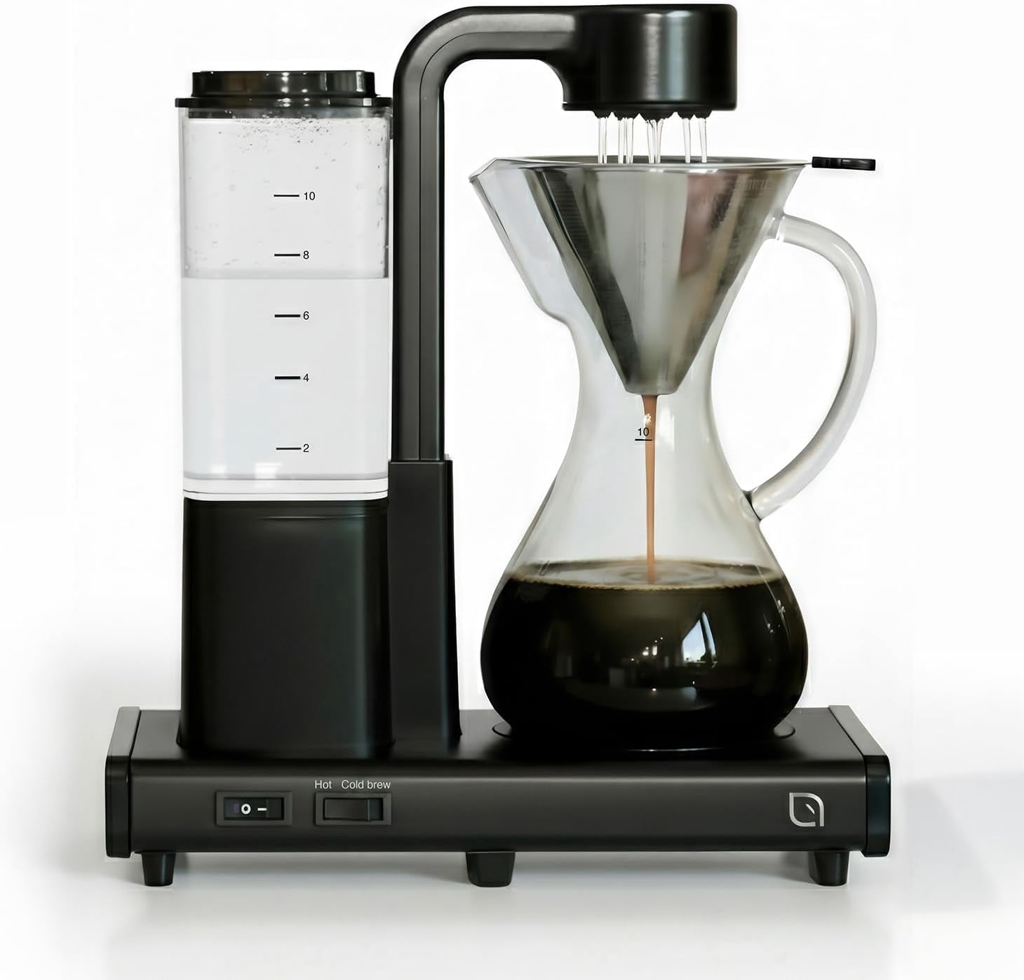 10 Cup Drip Coffee Maker, Automatic Pour Over Coffee Maker with Glass Carafe and Auto Shut-Off Feature, Suitable for Hot & Iced Coffee, ECO Coffee Machine made with 99% PC Recycled Plastics