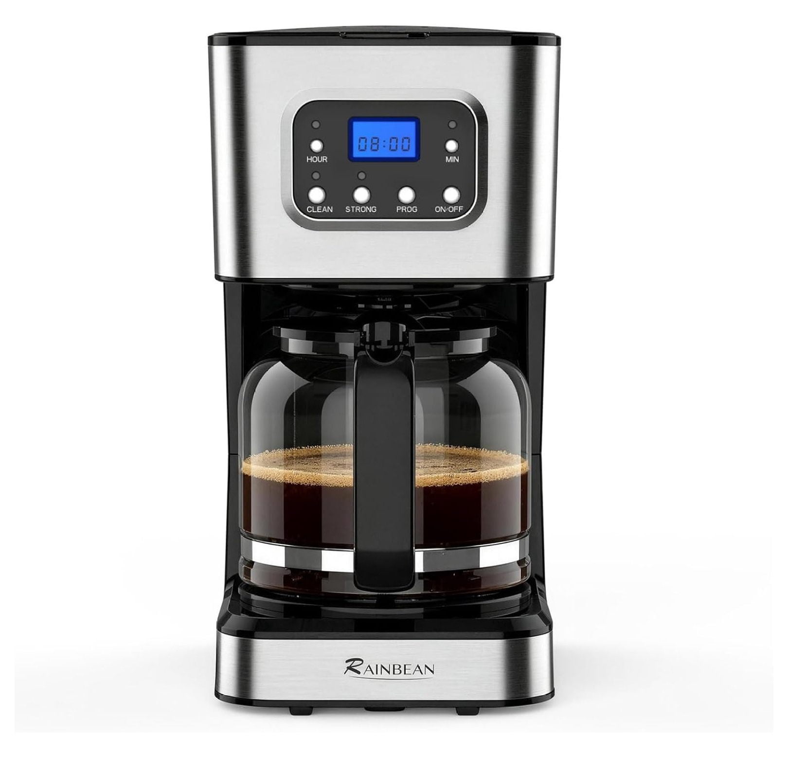 10-Cup Programmable Coffee Maker with LCD Display and 24-Hour Timer ...