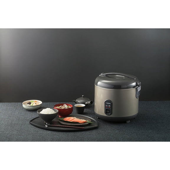 10 Cup (Uncooked) Automatic Warmer & Rice Cooker - Metallic Gra