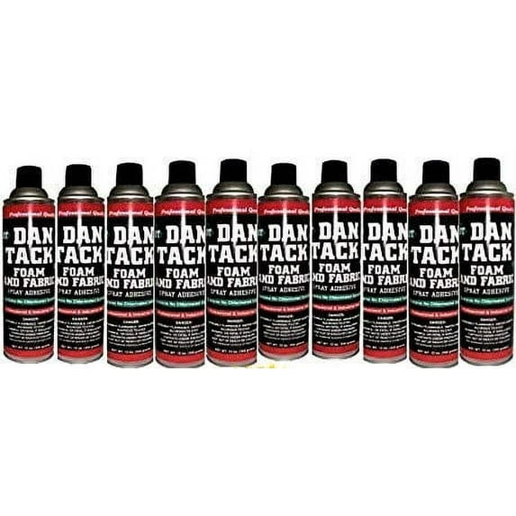 10 Dan Tack 2012 professional quality foam & fabric spray glue adhesive Can 12 oz