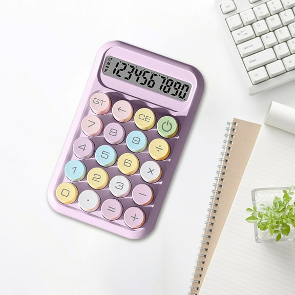 10-Digit Scientific Calculator Portable with Large Buttons - Cute Design, Non-Slip Base for School/Home/Office