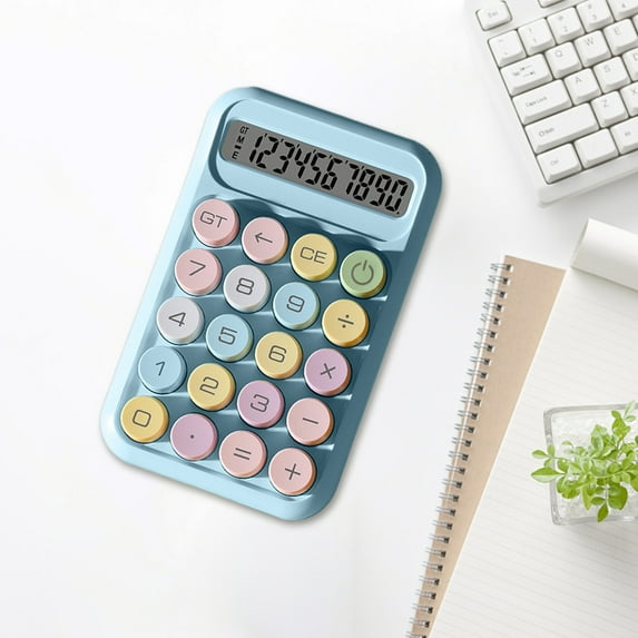 10-Digit Scientific Calculator Portable with Large Buttons - Cute Design, Non-Slip Base for School/Home/Office