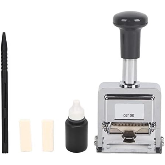 10-Digit Self-Inking Automatic Numbering Machine, Office Equipment Stamp, School Supplies$$Office