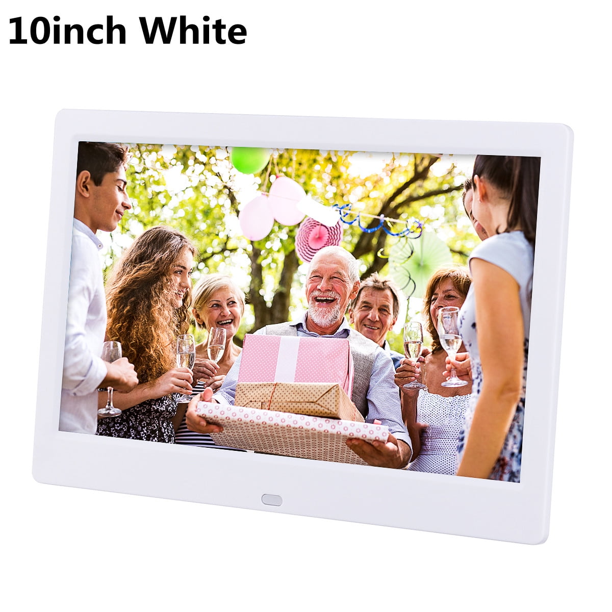 10" Digital Photo Frame with Automatic Slideshow and 32GB BuiltIn Memory, 1024x600 Resolution