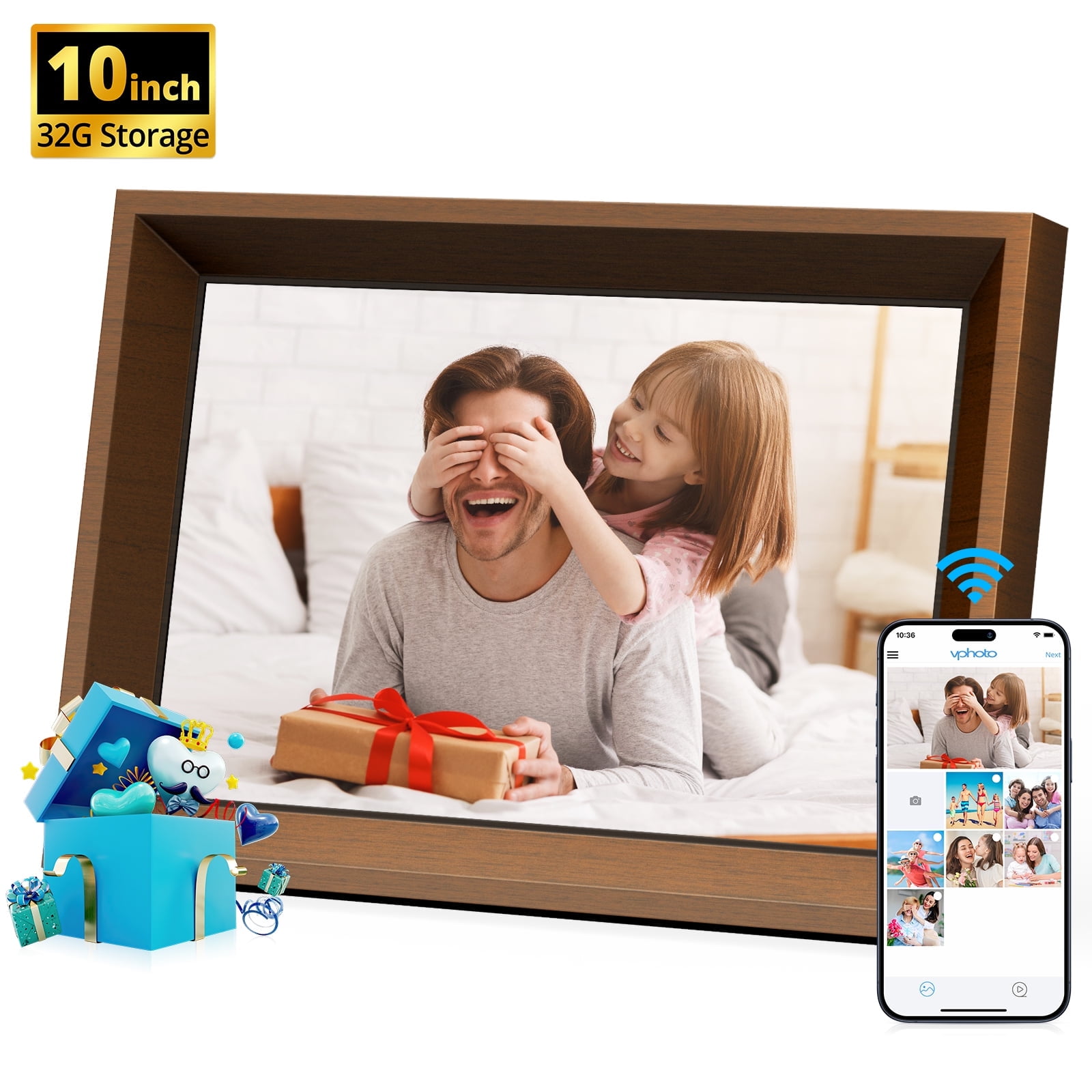 ブランド: Dragon Touch 21.5 inch WiFi Large Digital Photo Frame