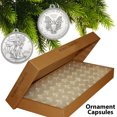 thumbnail image 1 of 10 Direct Fit 40.6mm CHRISTMAS ORNAMENT Coin Capsules w/Hook for SILVER EAGLE Oz, 1 of 1