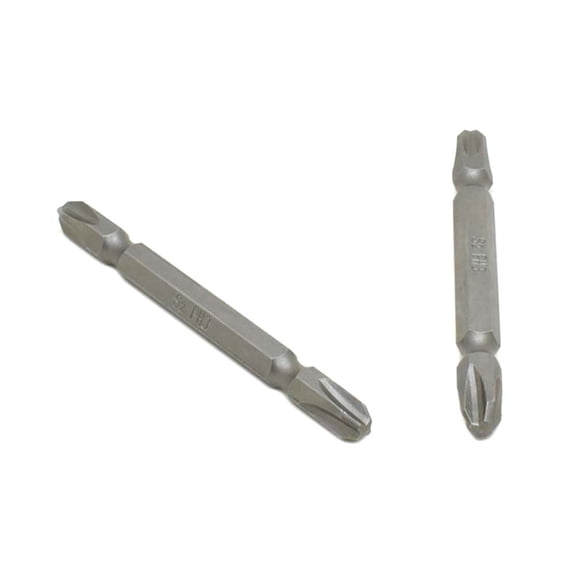 10 Display Pack - 3# Phillips Double End Screwdriver Bits - 3" Long