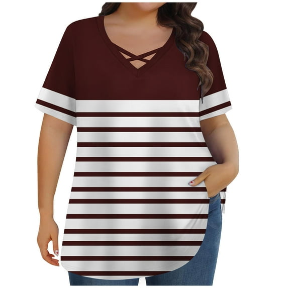 Under 10 Dollars Plus Size Clothes for Women Summer T Shirts Blue Tshirt for Women Royal Blue Shirt Women White Tee Spring Shirts for Women 2025 Trendy
