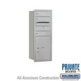 thumbnail image 1 of 10 Door High Recessed Mounted 4C Horizontal Mailbox with 3 Doors and 1 Parcel Locker in Aluminum with Private Access - Rear Loading, 1 of 3