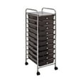 thumbnail image 1 of Seville Classics 10Drawer Organizer Cart, Black, 1 of 14