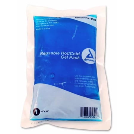 (10 Each) Dynarex Reusable Hot/Cold Gel Packs 4" x 6" (MS-80360)