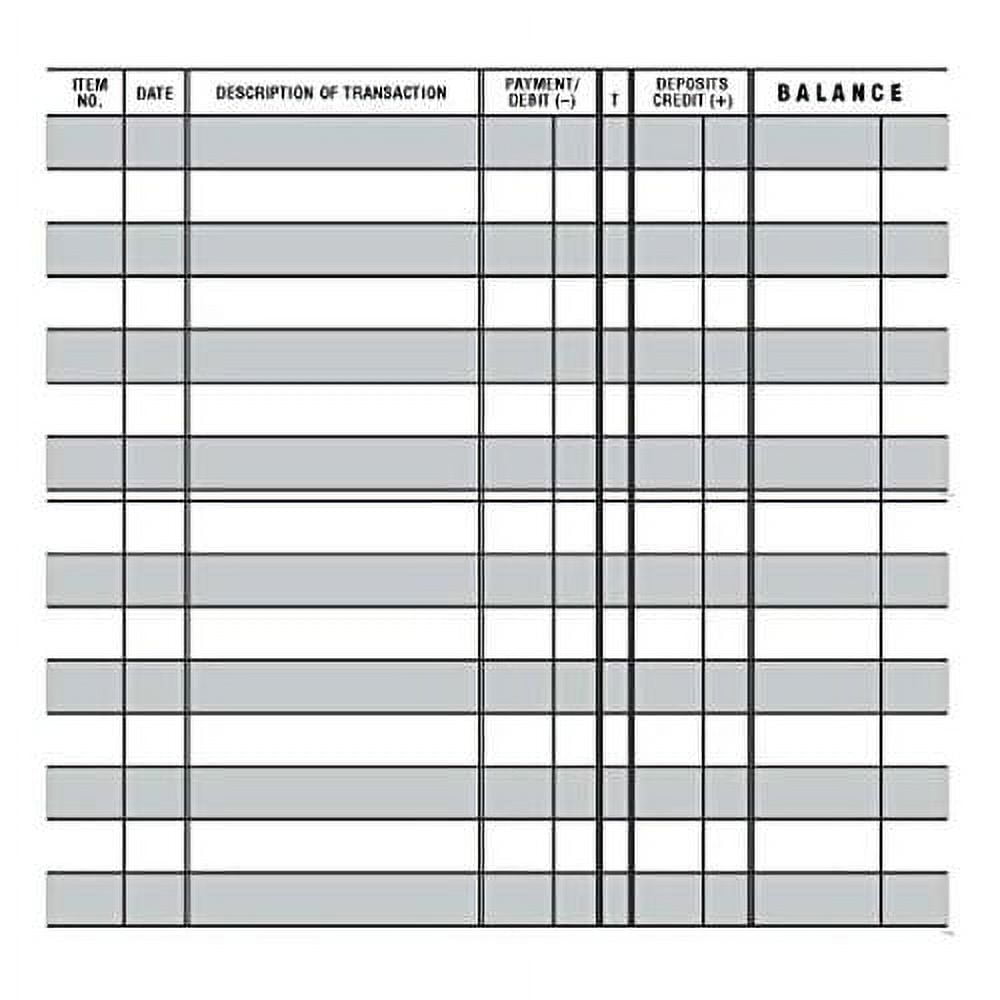 10 Easy To Read Checkbook Transaction Register Large Print Check Book