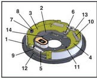 10" Electric Brake Assembly-RH