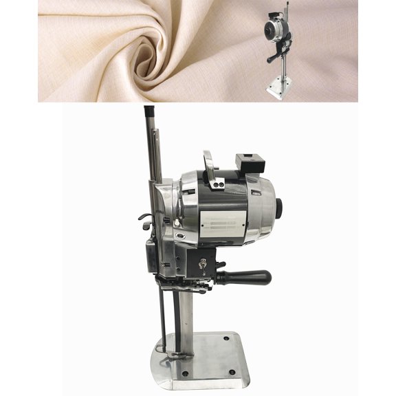 10" Electric Fabric Straight-Knife Cloth Cutting Machine for Cutting Cloth, Blankets, Leather, Carpet