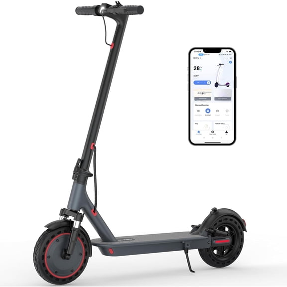 10" Electric Scooter Adults Max 22MPH Sport Escooter 500W Motor, Electric Scooter 22 Miles Range, Max Load 265 LBS/APP Control