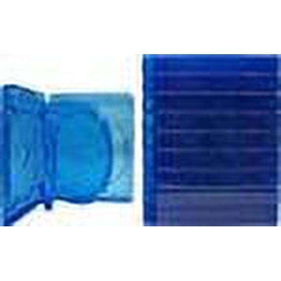 (10) Empty 22mm Thick 6 Disc Capacity - Blue Replacement Boxes / Cases for Blu-Ray DVD Movies - Holds 6 Discs BR6R21B