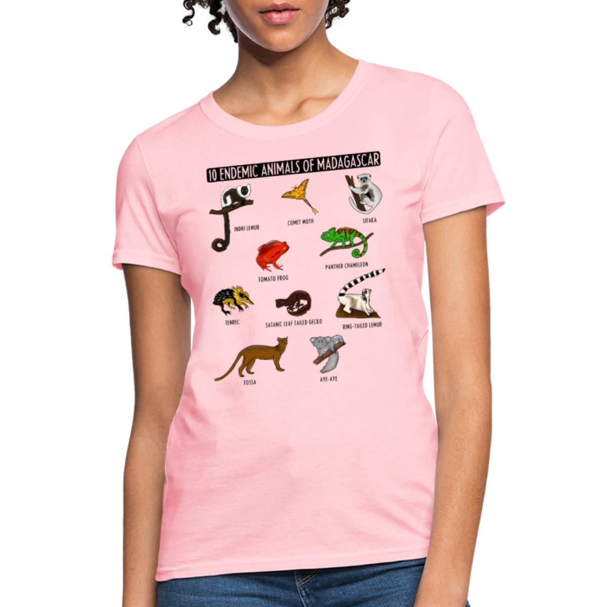 10 Endemic Animals Of Madagascar For Animals Lover Women's TShirt