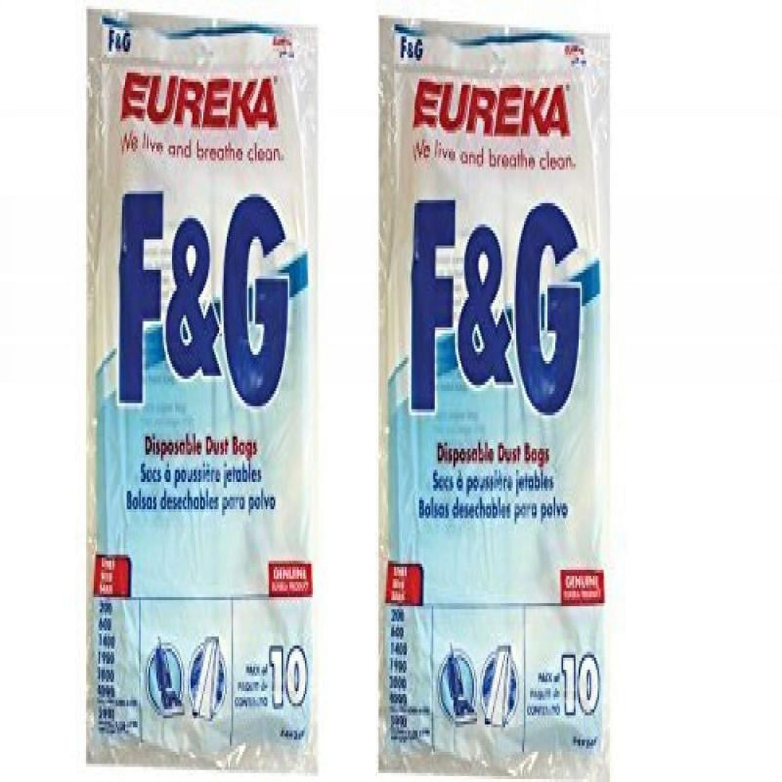10 Eureka F&G Vacuum BagsEconomy Box, Part 54924C10, Qty1PK
