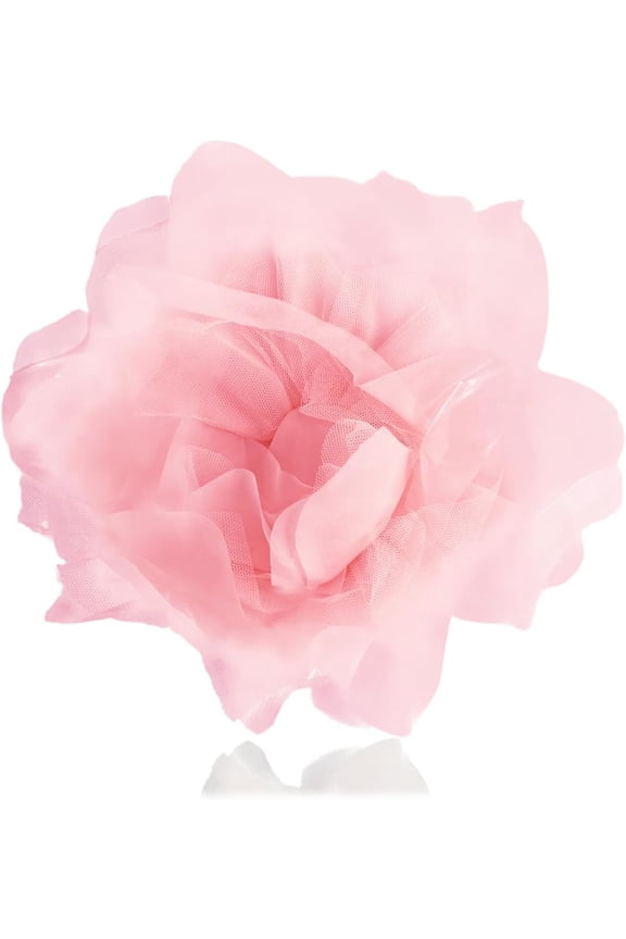 10" Exaggerated Big Rose Flower Brooches and Pins for Women Dainty Large Organza Satin Fabric Floral Brooch Pin Lightweight Fashion Collar Dress Accessories Jewelry for Prom Masquerade Banquet