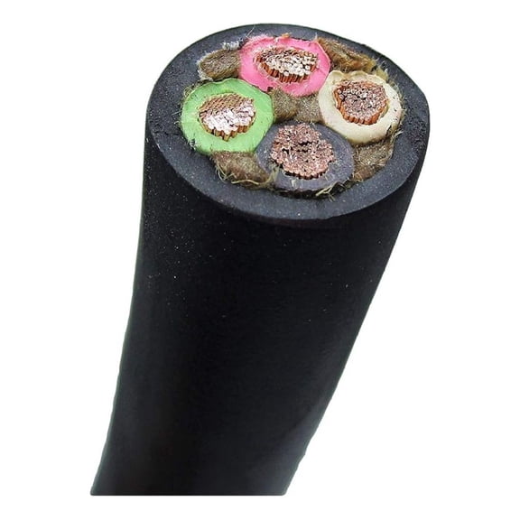 10' FT. KioJJp 6/4 SOOW Wire Cord Cable, 6 Gauge 4 Conductor. Heavy Duty. MIL SPEC (10' FT)