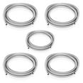 thumbnail image 1 of 10 FT Refrigerator Water Line,Stainless Steel Braided Ice Maker Hose with 1/4" Comp X 1/4"Compression Fittings(5PCS,10 Foot)(HOSE001-5Pack), 1 of 6