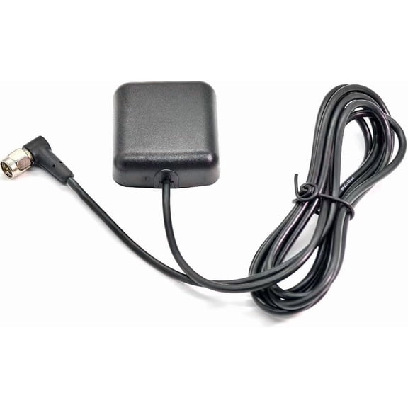 10 FT Vehicle Waterproof Active GPS Navigation Antenna with SMA Male Connector for Car Stereo Radio Head Unit GPS Navigation System Module Truck Marine Boat GPS Tracker Locator Real Time Tracking