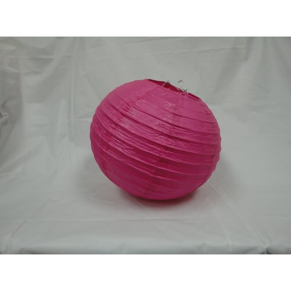 10" FUCHSIA CHINESE PAPER LANTERNS 10 COUNTS