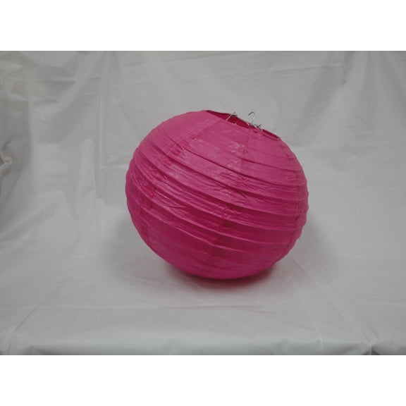 10" FUCHSIA CHINESE PAPER LANTERNS 10 COUNTS