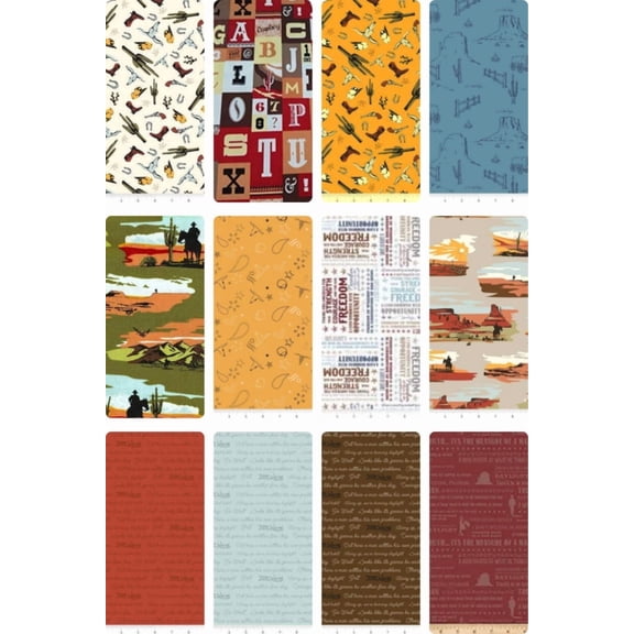 10 Fat Quarters - Assorted John Wayne Fat Quarter Bundle