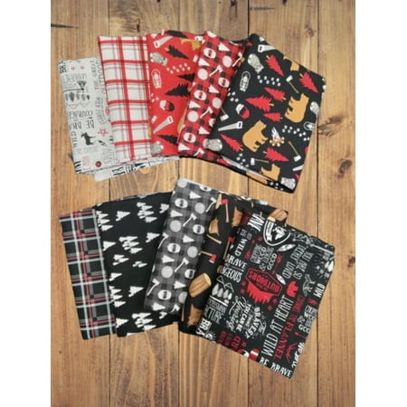 10 Fat Quarters - Assorted Woodsman The Great Outdoors Fat Quarter Bundle