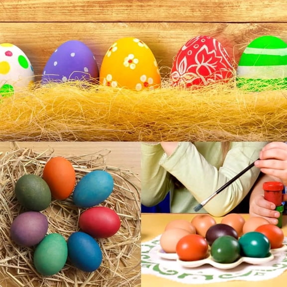 10 Faux Fake Chicken Eggs Get hens to Eggs Poultry Mannequin Nest Eggs