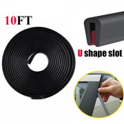 10 FeeT Rubber Edge Trim U Channel Self Adhesive Sheet Edge Guard Protector Universal