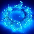 thumbnail image 1 of 10 Feet 100 LED Starry Lights, USB Powered Waterproof Copper Wire Firecracker String Lights with Remote for Outdoor Indoor Party, Xmas, Garland, Wreath, Garden, Wedding Decor,Blue, 1 of 6