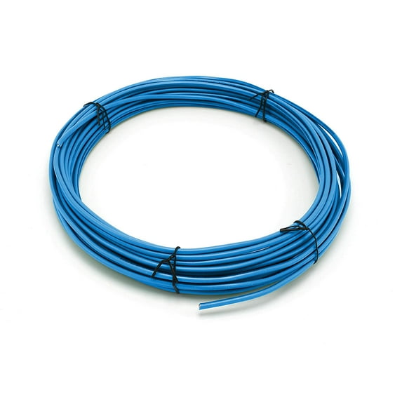 10 Feet (3 Meter) - Insulated Solid Copper THHN / THWN Wire - 10 AWG, Wire is Made in the USA, Residential, Commerical, Industrial, Grounding, Electrical rated for 600 Volts - In Blue