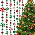 thumbnail image 1 of 10 Feet Christmas Candy Garland Peppermint Candy Garland Christmas Decorations Fake Crystal Candy Decor Christmas Tree Garland for Xmas Home Christmas Home Decoration, 1 of 5
