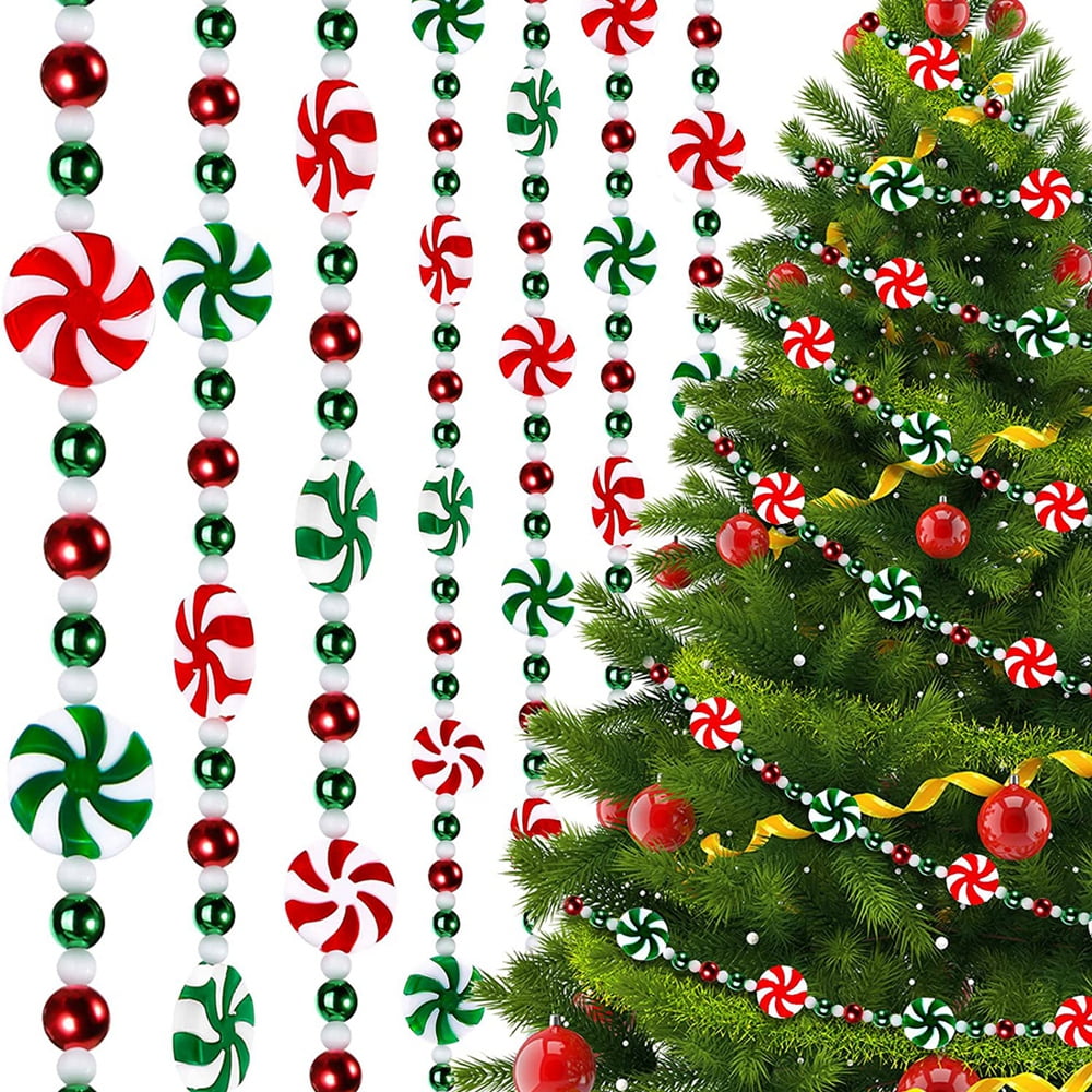 Fresh Garland 50ft Clear Acrylic Gemstones for Crafts Candy Wreath  Peppermint Candy Wreath Hanging Decoration Vintage Easter Decorations for  The Home Stain Glass Window Hanging Birds 