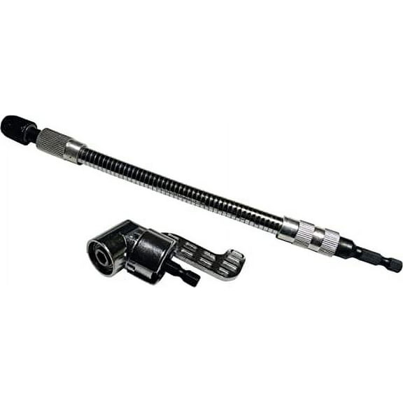 10" Flexible Hex Socket Extension with 90 Degree Angled Head (1/4" Quick Change)