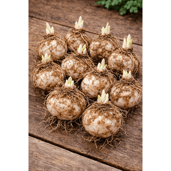 10 Florida Sweetheart Caladium Bulbs for Planting - Perennial Hosta, Elephant Ears, Fancy (10 Bulbs)