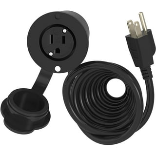 Outdoor Extension Cord Cover 3 Pack - Black Waterproof Plug