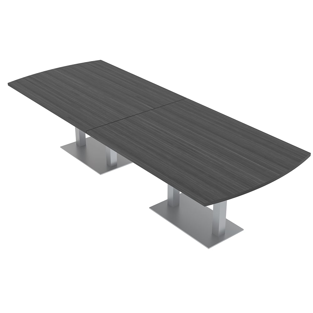 Rectangle Modular Table 10 Foot Arc Rectangle Modular Conference Table Square Bases w/Electric ...