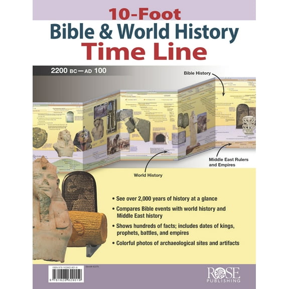 10-Foot Bible & World History Time Line, (Paperback)