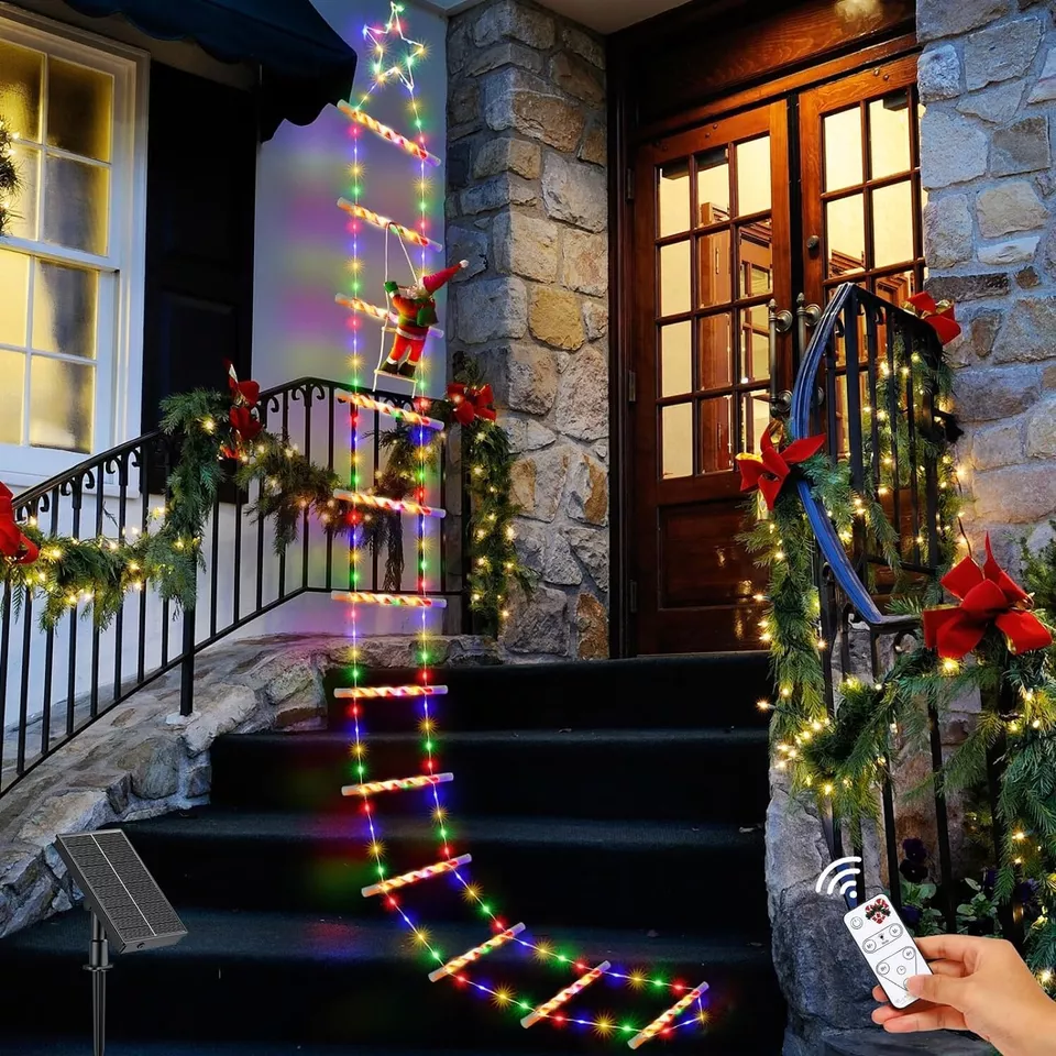 10Foot Christmas Ladder Lights for Outdoor Decoration Festive