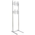thumbnail image 1 of 10 Foot Tall TV Stand for (2) 50 to 60-inch Flat Screen Televisions, Aluminum (Silver) (AP50AV), 1 of 1