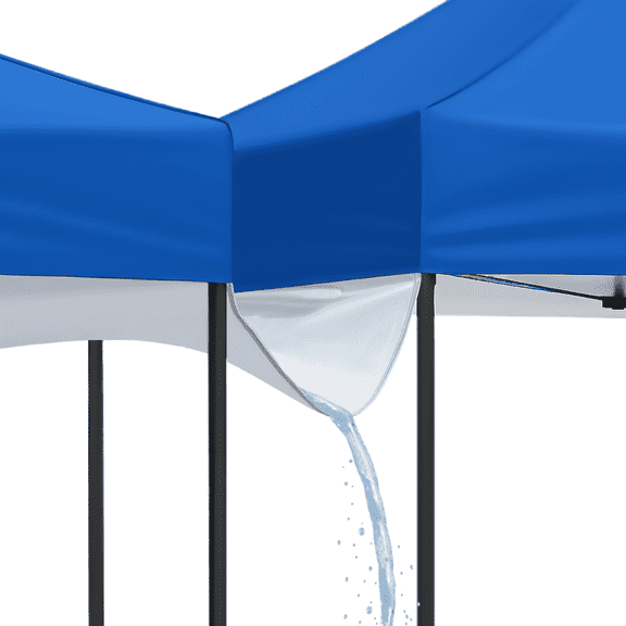 10 Foot Universal Canopy Rain Gutter with Hook and Loop Straps, Waterproof UV-Protected Accessory for 10x10 Pop-Up Canopies – Ideal for Camping, Outdoor Events & Parties