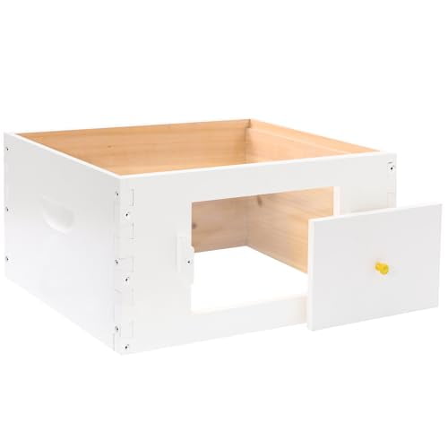 10 Frame Langstroth Beehive Deep Brood Box Painted Not Includes Wooden Frames & Waxed Foundations (Unassembled)$$Animal Other