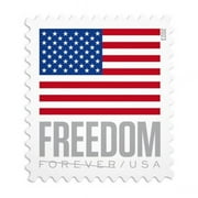 10 Freedom Flag 2023 USPS Forever Postage Stamp US First Class Red Patriotic Country America Stripes Stars Old Glory USA Celebration Wedding Party (10 Stamps)