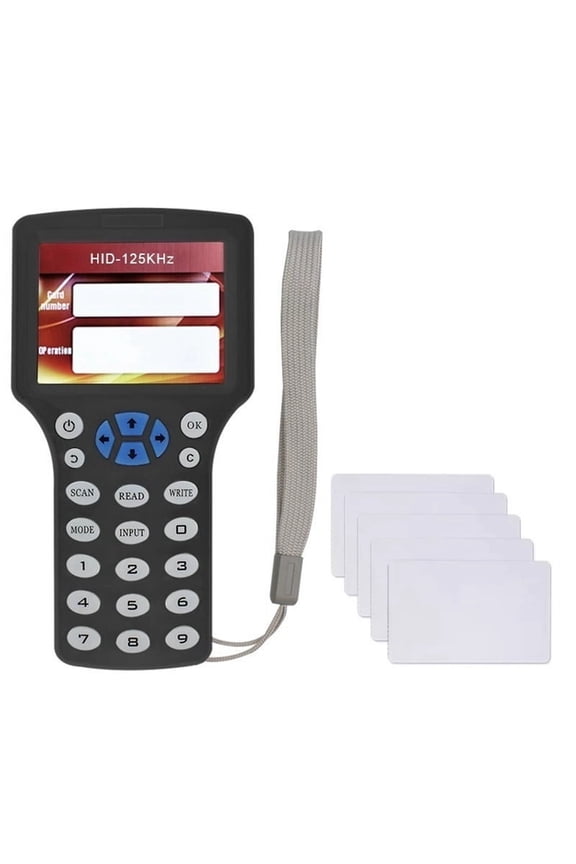 10 Frequency RFID NFC Smart Card Reader Writer Duplicator+5XCUID Card 125K 13.56MHz RFID Copier Key Replicator